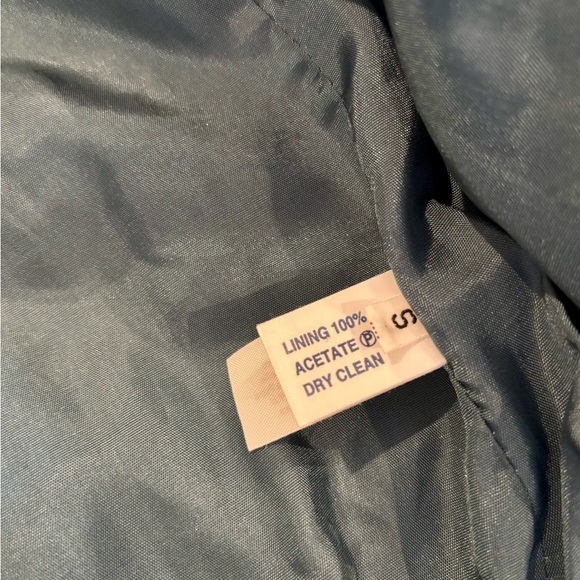 Donegal Design Ireland Irish 100% Wool Green Blue Plaid Pea Coat Jacket Small - Picture 7 of 9